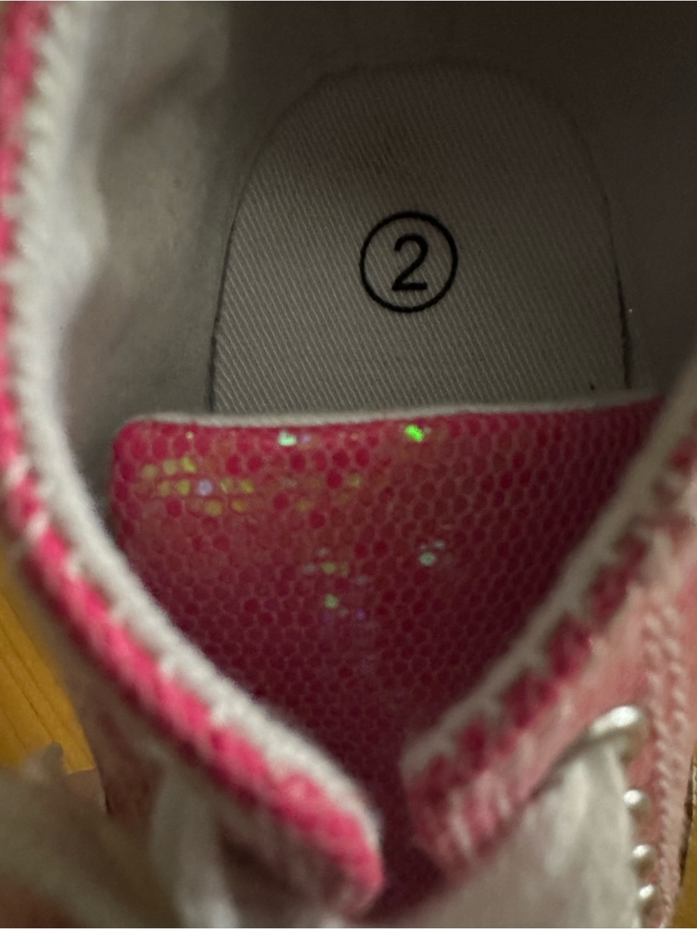 Converse Pink Sparkle High-Top Baby Shoes - Picture 5 of 5